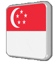 Asien (Singapur) Flag
